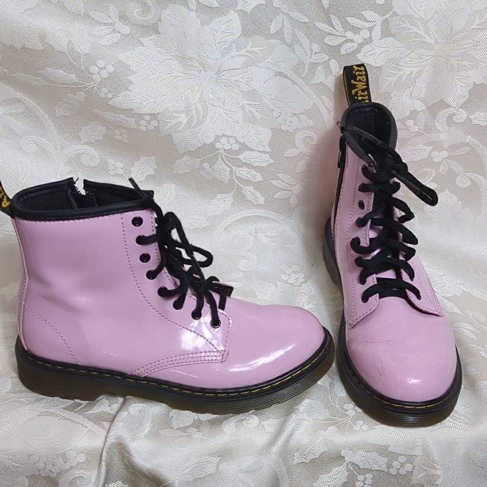 Dr. Martens Pink Combat Boots